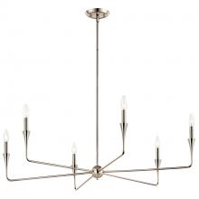 Kichler 52690PN - Alvaro 40 Inch 6 Light Chandelier in Polished Nickel