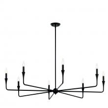 Kichler 52691BK - Alvaro 50 Inch 8 Light Chandelier in Black