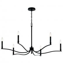 Kichler 52696BK - Chandelier 6Lt