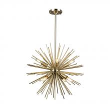 Artcraft AC11443 - Sunburst  8 Light Chandelier (Satin Brass)