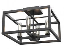 DVI DVP28112MF/GR-CL - Sambre 4 Light Semi-Flush Mount