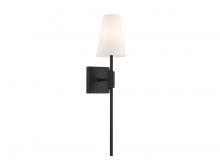 Savoy House Meridian M90114MBK - 1-Light Wall Sconce in Matte Black