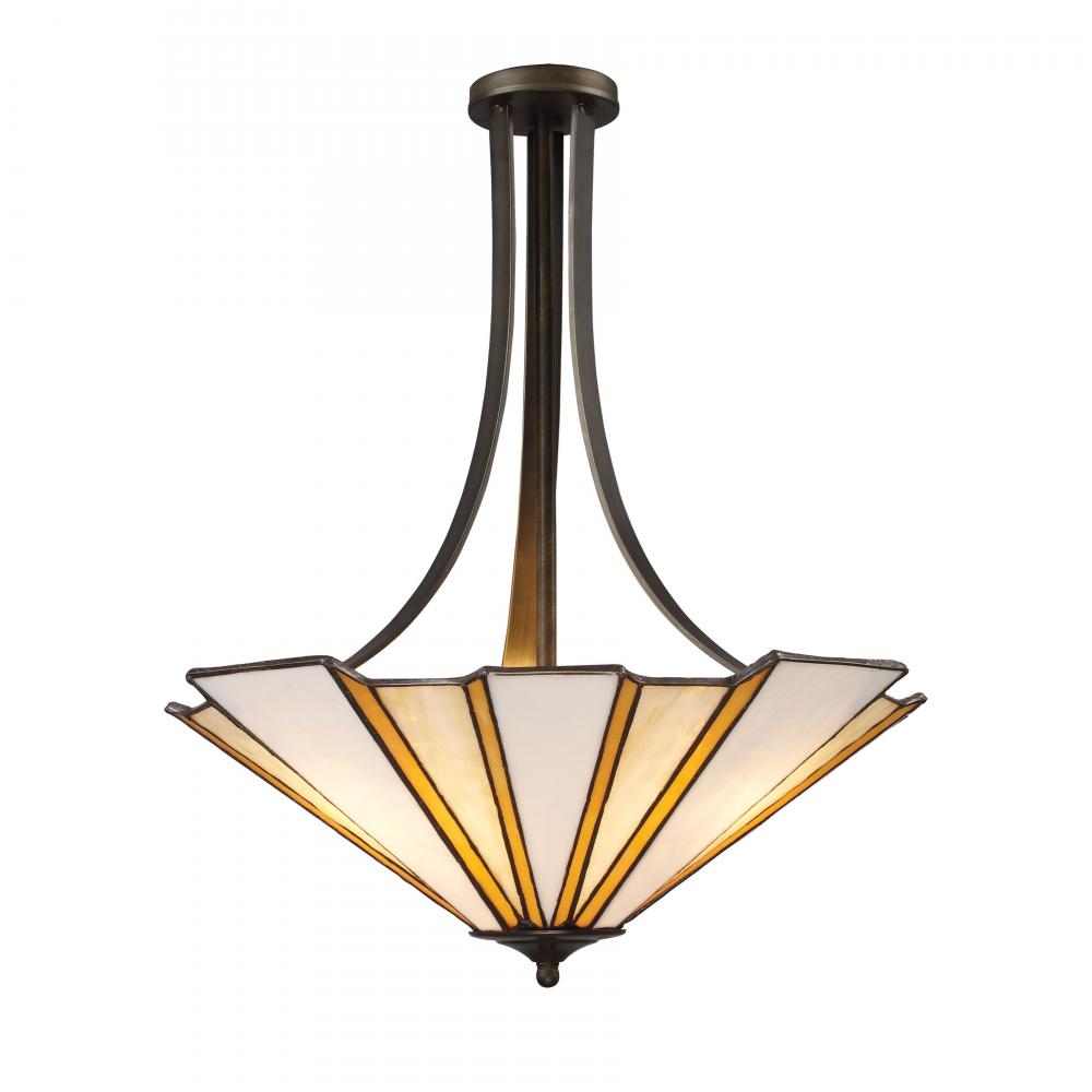 FULTON 3-LIGHT PENDANT in ANTIQUE BRONZE