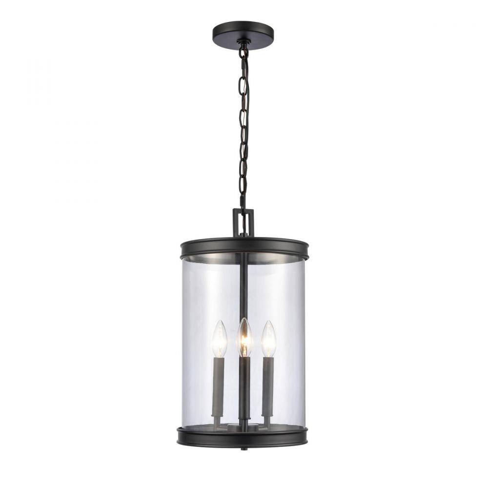 Mendoza 10.25'' Wide 3-Light Pendant - Matte Black