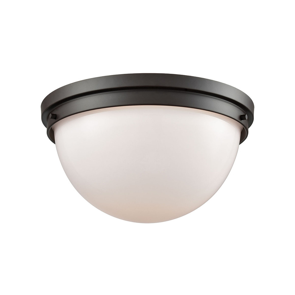 Thomas - Beckett 14'' Wide 2-Light Flush Mount - Oil Rubbed Bronze