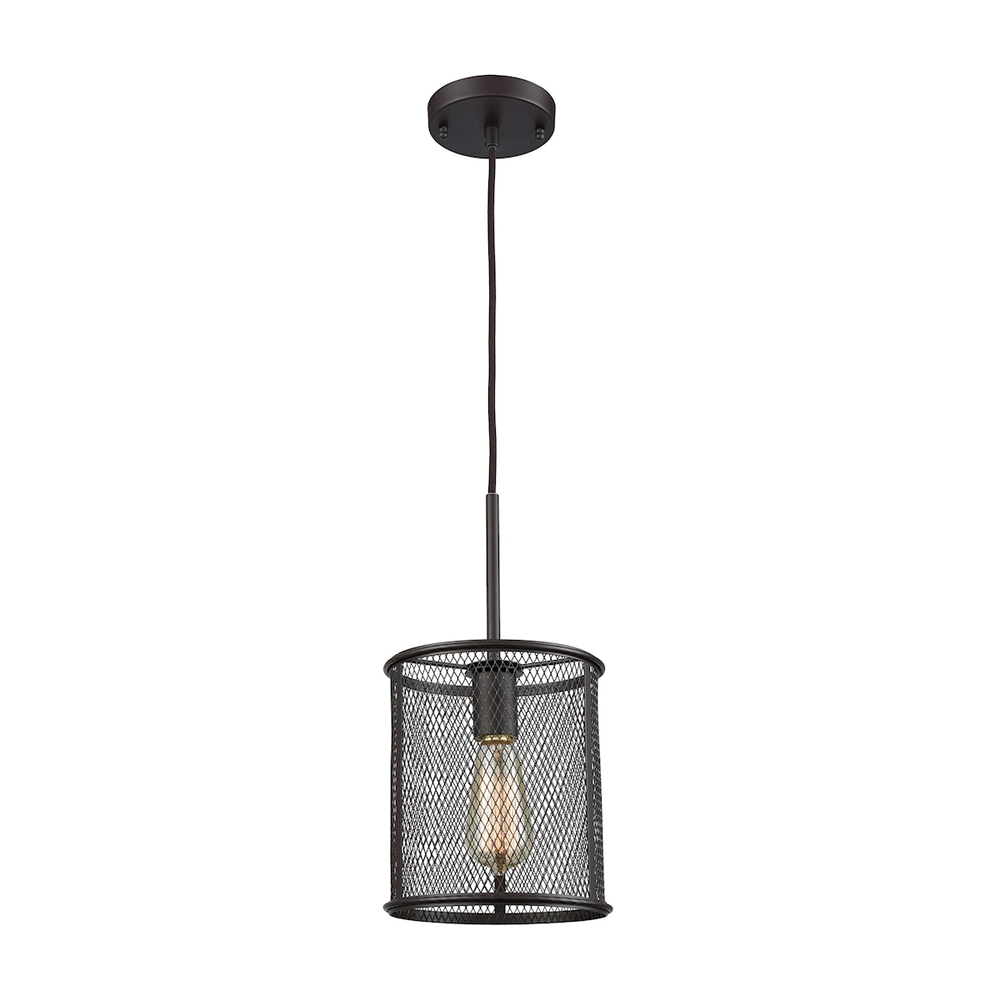 Thomas - Williamsport 8'' Wide 1-Light Mini Pendant - Oil Rubbed Bronze