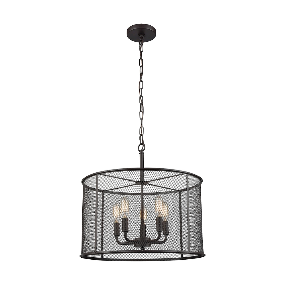 Thomas - Williamsport 18'' Wide 5-Light Chandelier - Oil Rubbed Bronze