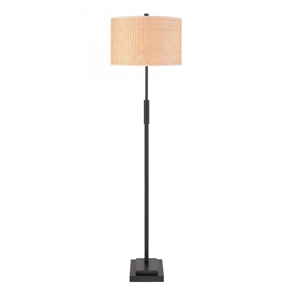 Baitz 62.5'' High 1-Light Floor Lamp - Matte Black