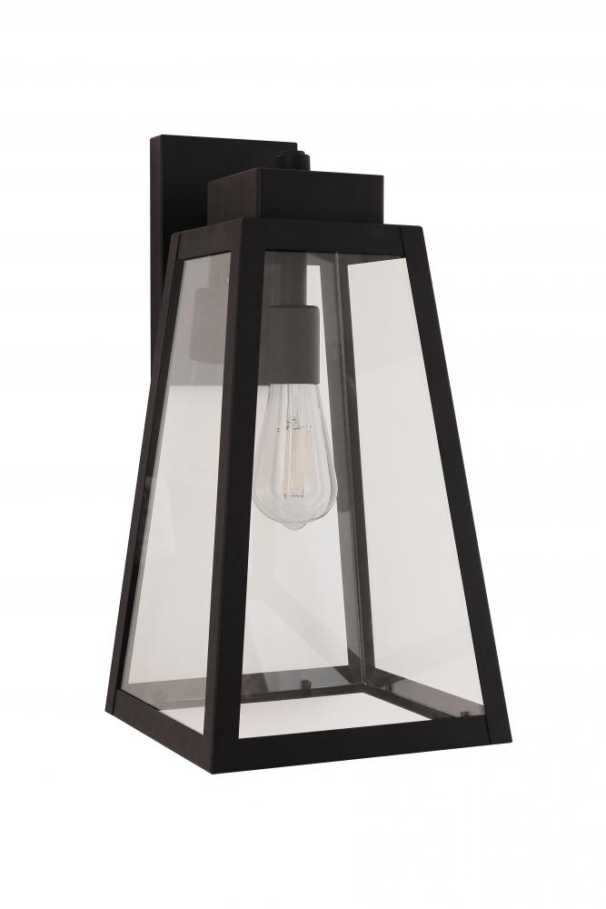 Sorano 1 Light 16.75" Outdoor Lantern in Textured Black