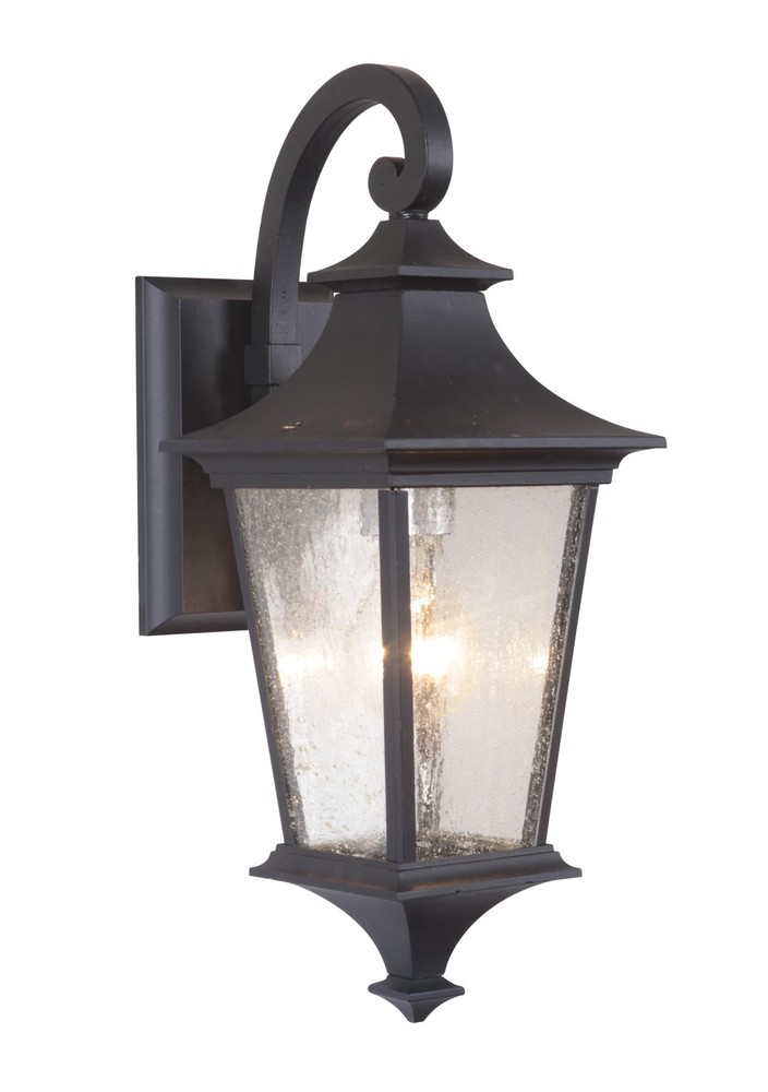 Argent II 1 Light Small Outdoor Wall Lantern in Midnight