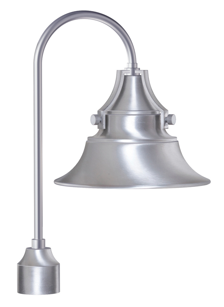 Union 1 Light Outdoor Post Mount in Satin Aluminum