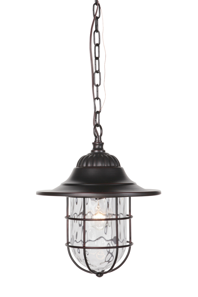 Fairmont 1 Light Outdoor Pendant in Oiled Bronze Gilded