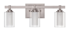 Craftmade 16720BNK3 - Celeste 3 Light Vanity in Brushed Polished Nickel