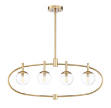 Craftmade 45574-SB - Piltz 4 Light Island in Satin Brass