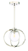 Craftmade 45591-PLN - Piltz 1 Light Mini Pendant in Polished Nickel