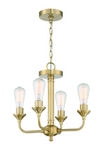 Craftmade 53054-SB - 4 Light Convertible Semi Flush