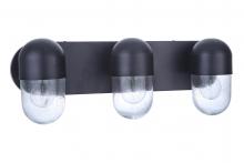 Craftmade 55003-FB - Pill 3 Light Vanity in Flat Black