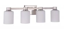 Craftmade 12928PLN4 - Bretton 4 Light Vanity in Polished Nickel