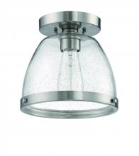 Craftmade X1408-BNK - Lodie 1 Light 7.5" Flushmount in Brushed Polished Nickel