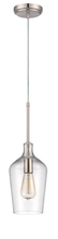 Craftmade P445BNK1 - 1 Light Mini Pendant in Brushed Polished Nickel